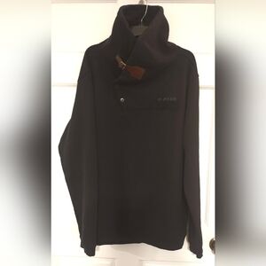 G-Star Black Sweater with Brown Accent